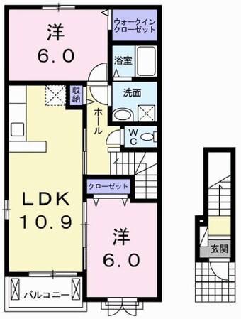 山陽曽根駅 徒歩10分 2階の物件間取画像